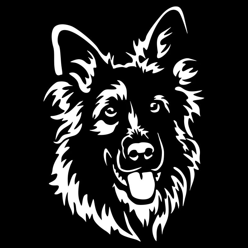 German Shepherd Head "Black Edition"