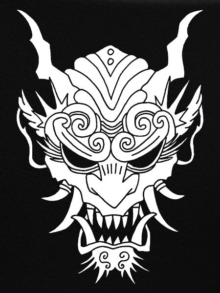 weißer Gothic-Dämon