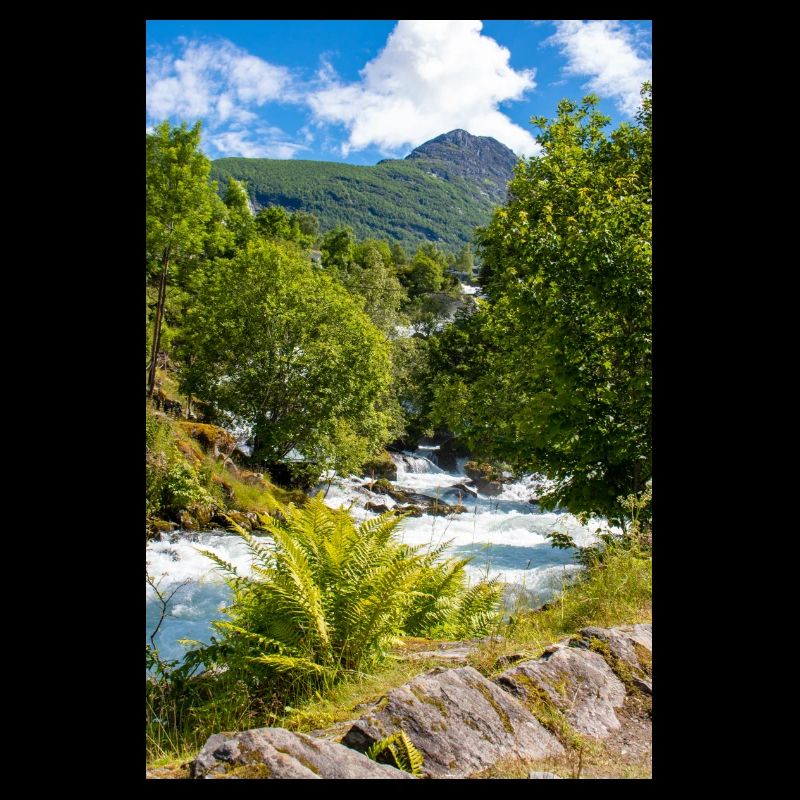 Geiranger panorama Storseterfossen Norway