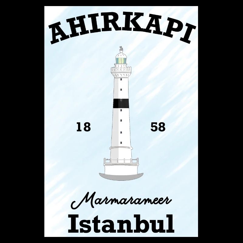 Istanbul, Leuchtturm Ahirkapi, Marmarameer, Türkei