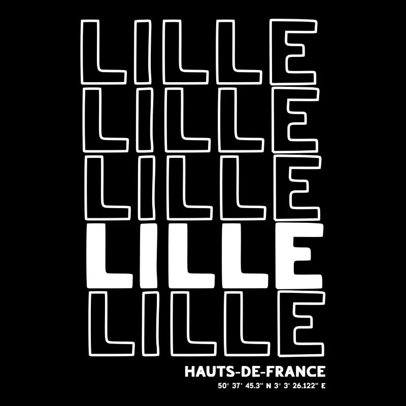 Lille lettering pattern HautsdeFrance