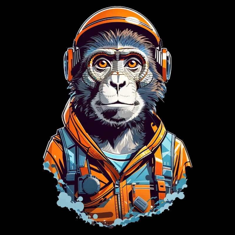 Intelligent chimpanzee - engineer and mechanics