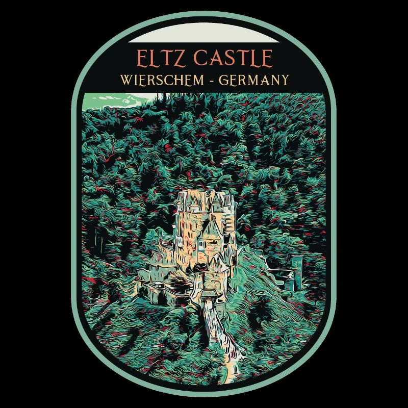 Illustration Schloss Eltz, Moseltal