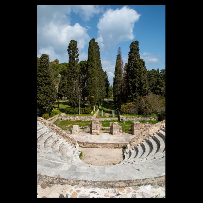 ruines de l’Odéon romain de la ville de Kos Île de Kos Sud