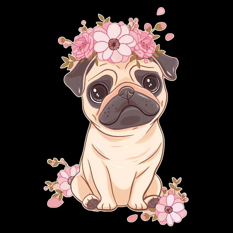Carlin aux fleurs