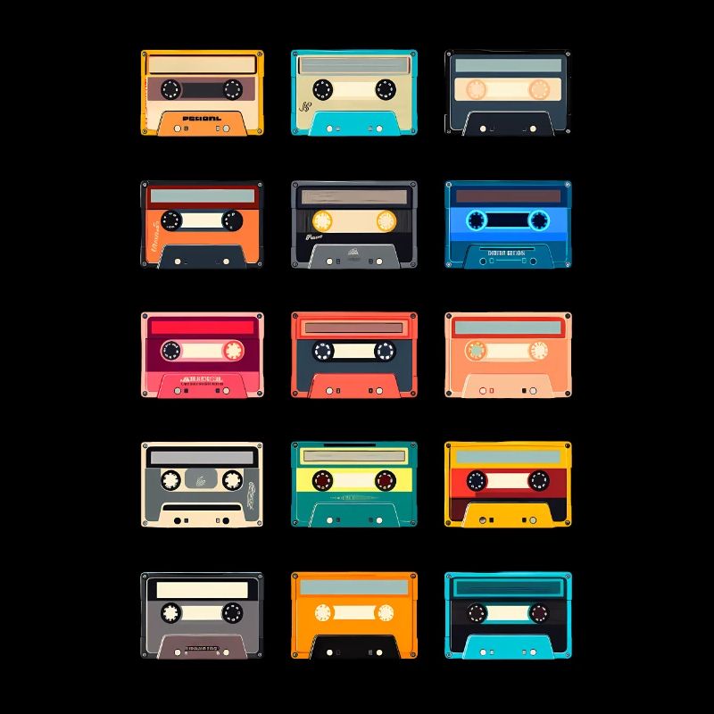 Retro Cassette 70s 80s 90s