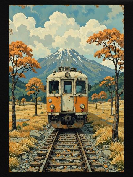 Retro Train Image