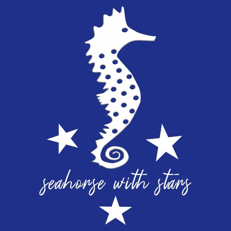 weißes Seepferd weißes Seepferdchen