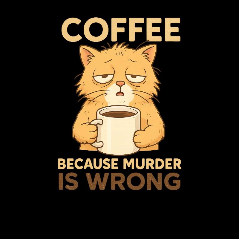 Müde Kaffe Katze - Café parce que le meurtre est mal