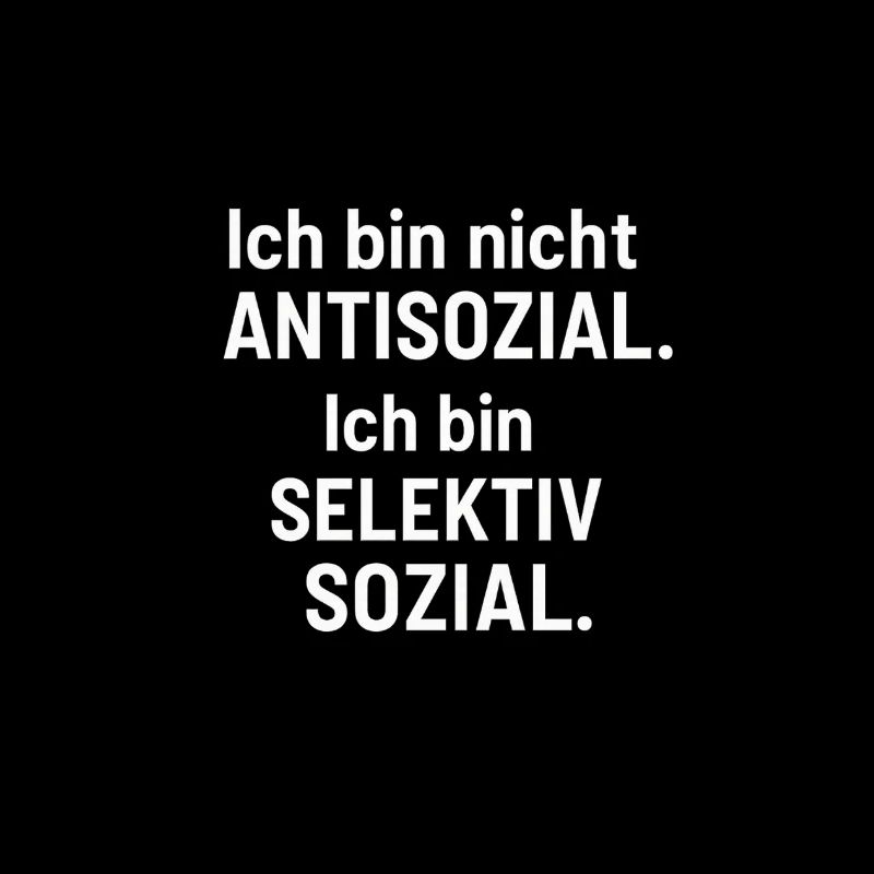 Je suis social de manière sélective
