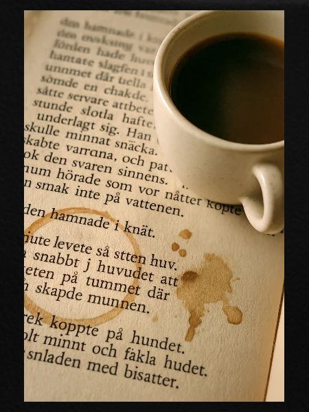 Buch und Kaffee