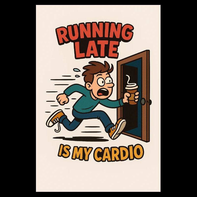 Courir en retard est ma conception cardio