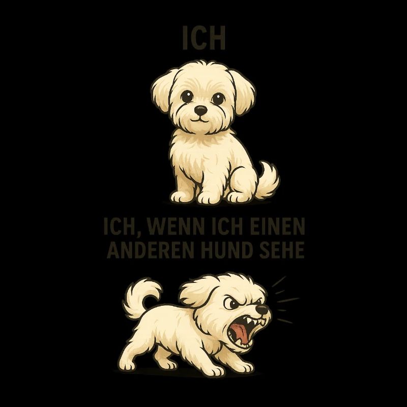 Moi vs. Moi à la rencontre d’un chien