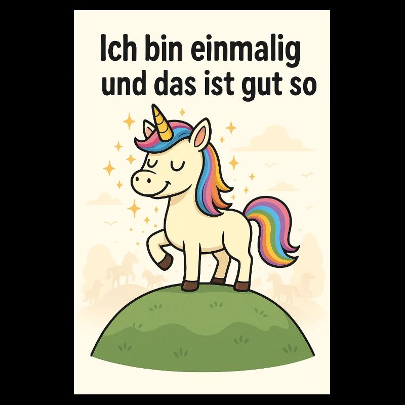 Ich bin einmalig und das ist gut so