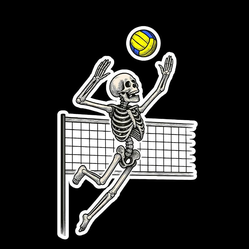 Squelette de volley-ball Spike