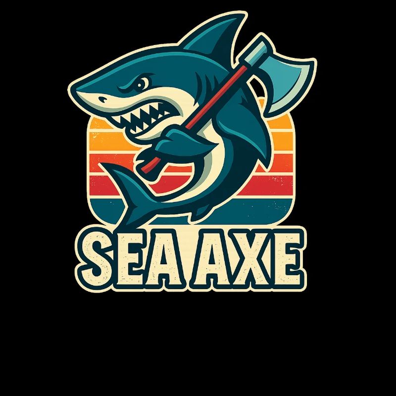 conception de hache de mer de requin