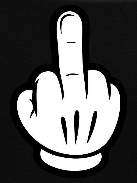 Mittelfinger Comic Hand