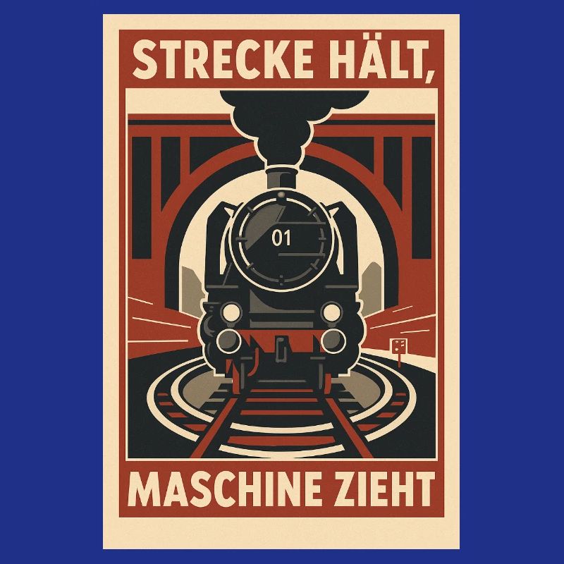 Railway Track Holds Machine Pulls