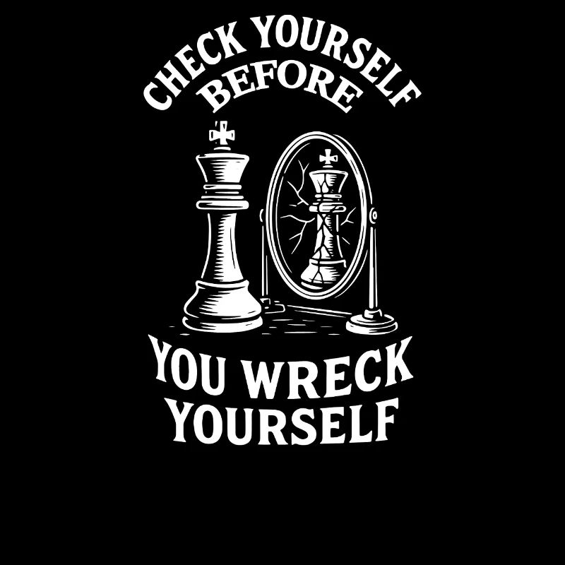Check Yourself Funny Chess Player Saying