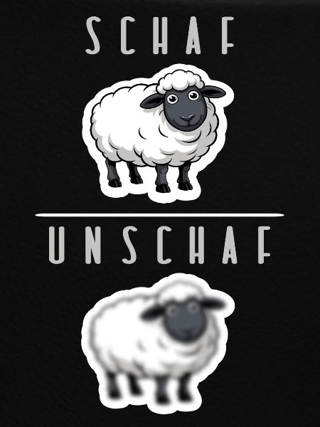 schaf unschaf humor