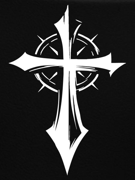Kreuzdesign mit Spiritueller Symbolik