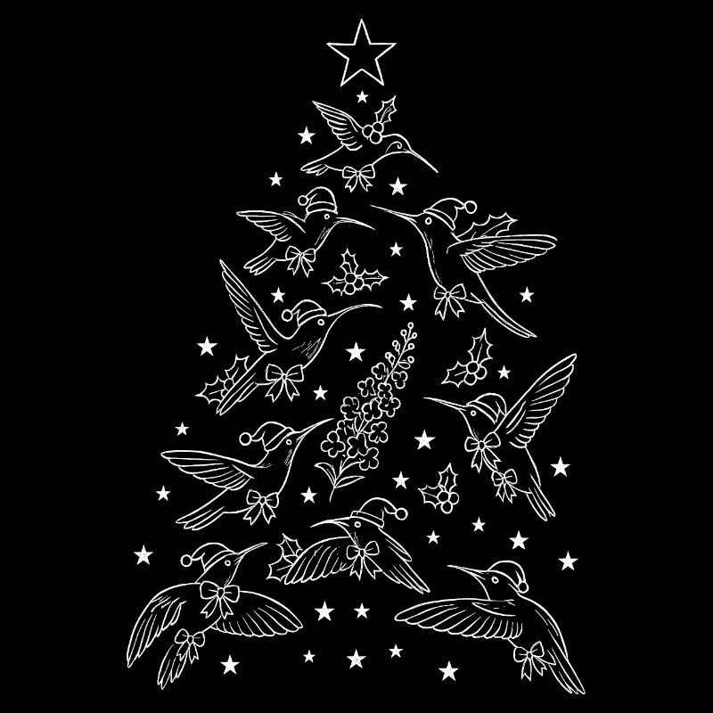 Weihnachtliche Kolibris Baum
