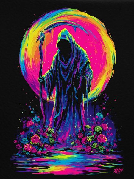Neon-Sensenmann