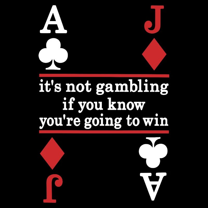 Poker Spruch Karten Motiv