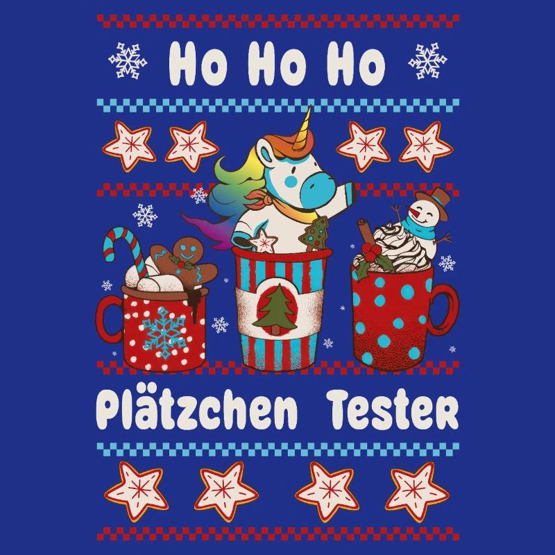 HO HO Cookie Tester Christmas with Unicorn