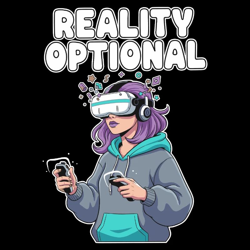 Reality Optional VR Gamerin