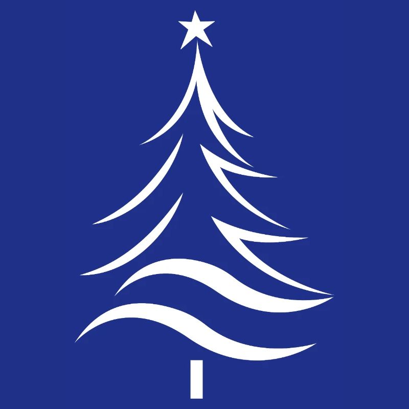 Christmas Tree Silhouette Style