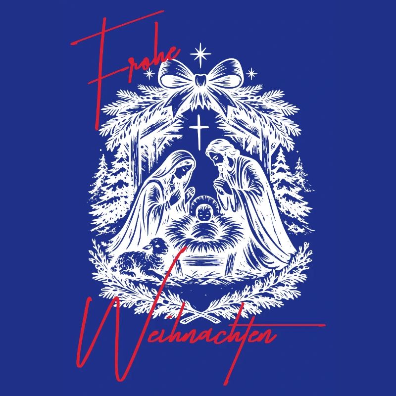 Weihnachtskrippe Schwarz Weiß