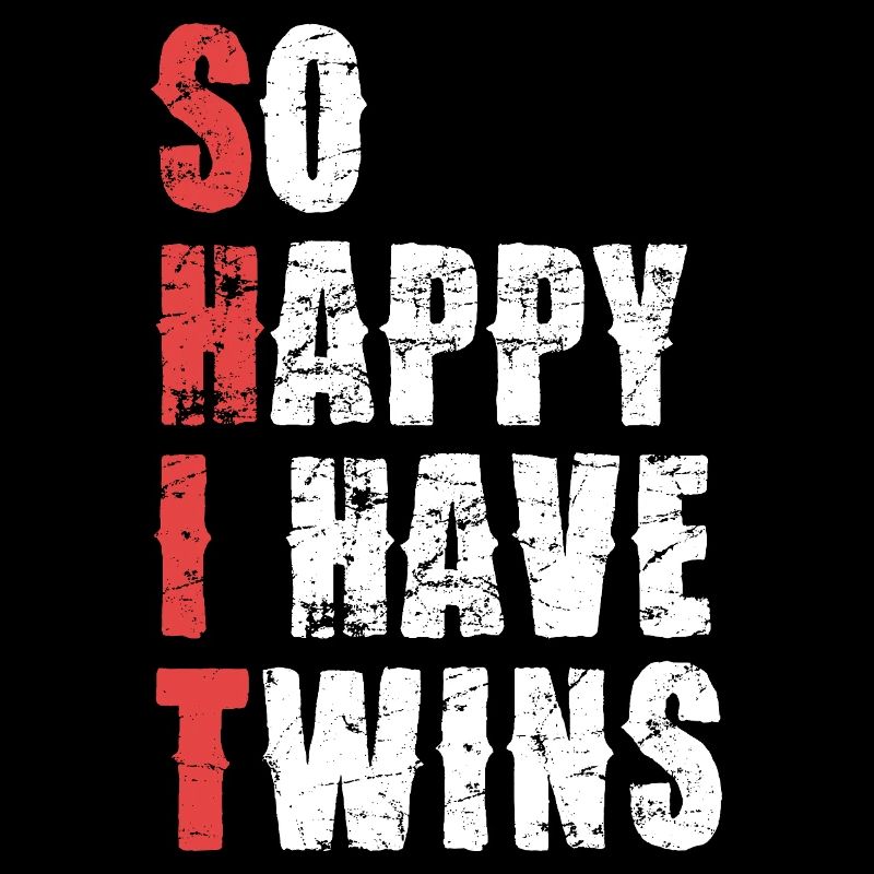 Zwillinge Jubel Shirt Spruch