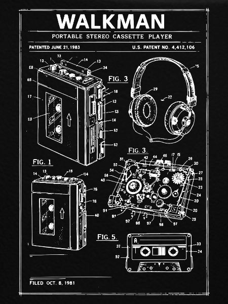 Walkman-Bauplan-Schaltplan