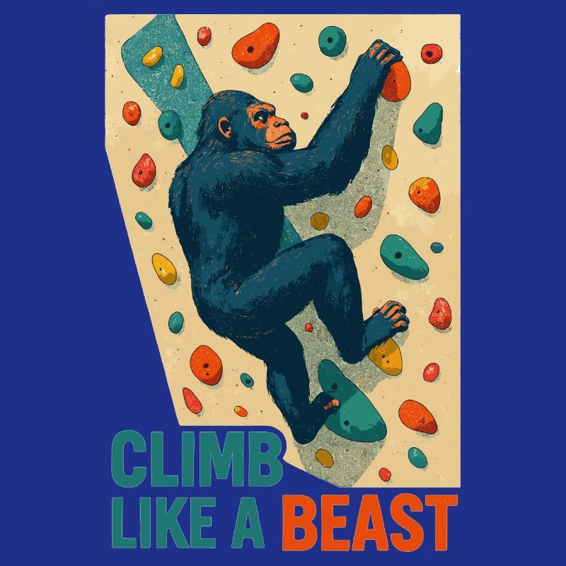 Bouldering Gorilla Climbing Beast Monkey Gift