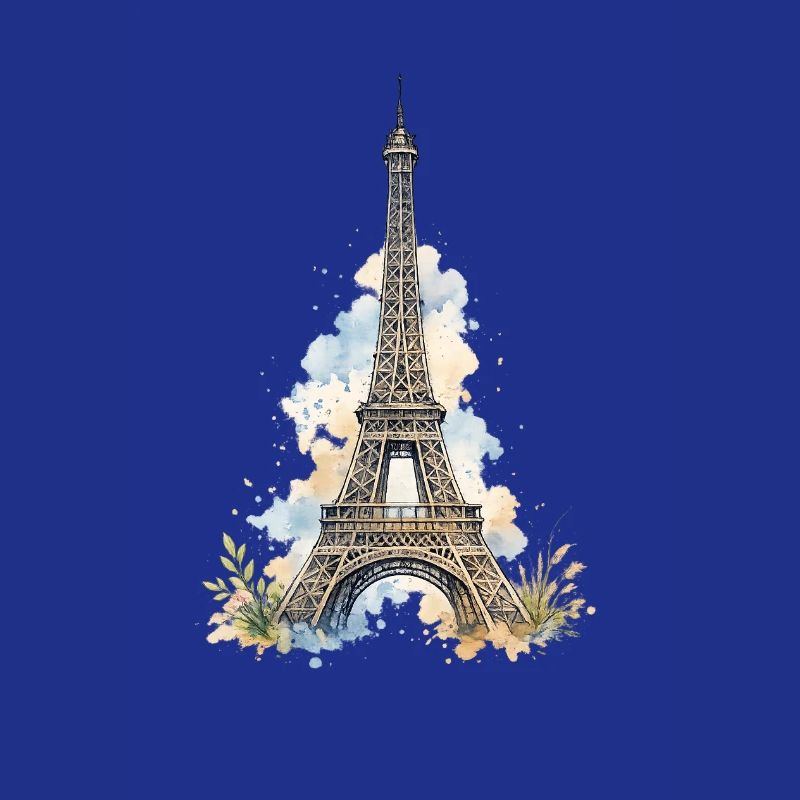 Watercolor Eiffel Tower Impression