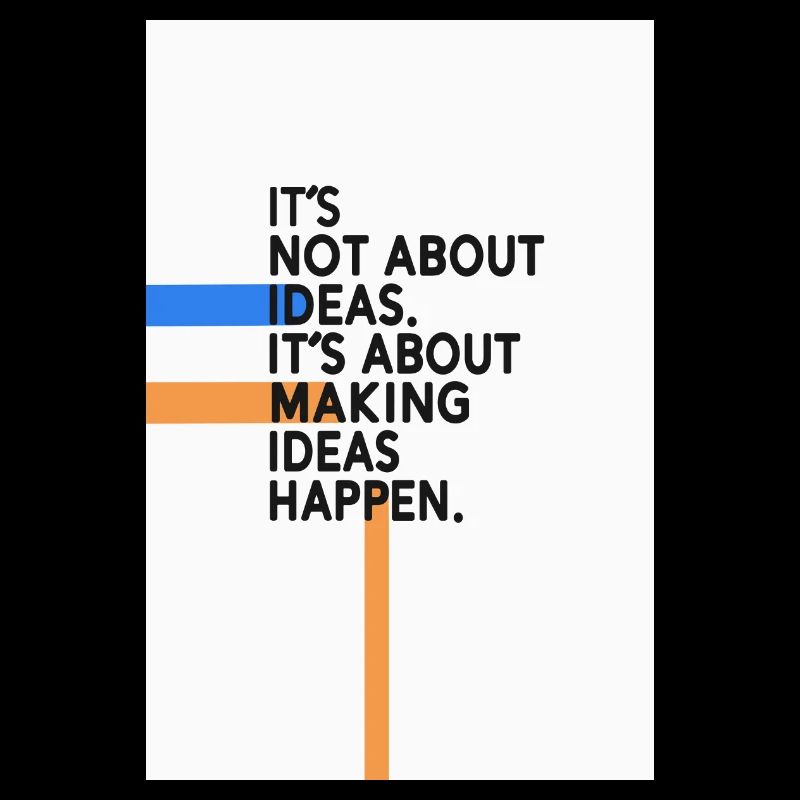 Ideas Happen – Reduced Typo Design