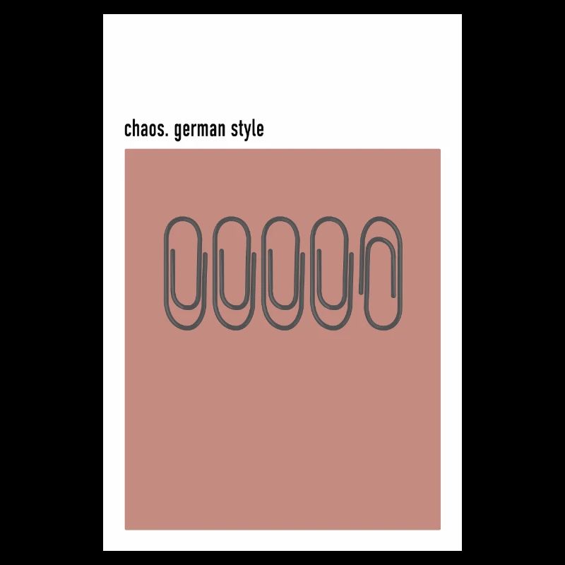 Chaos – German Style Red Paper Clips