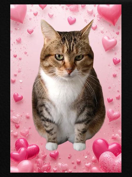 Missty-Katze mit Herzen