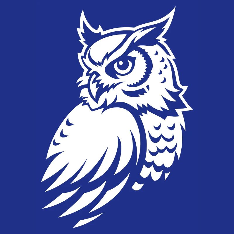 Wachsame Eule – Tattoo Silhouette