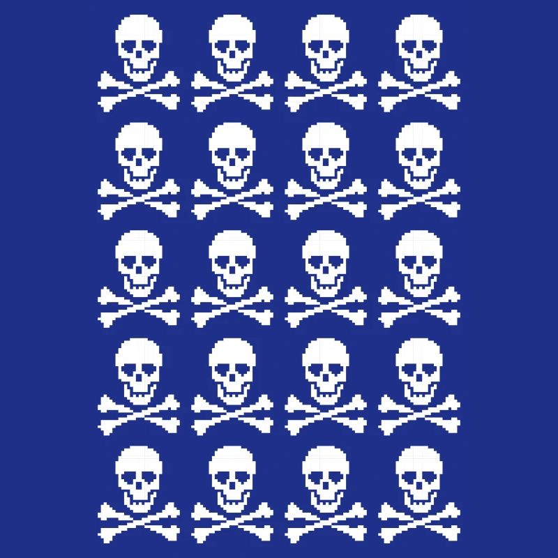 Skull & Crossbones Repeating Pattern
