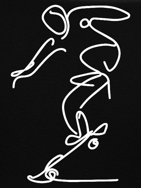 Skateboarder Drawing