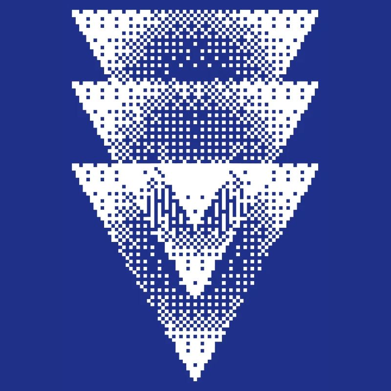 Halftone Triangle Cascade