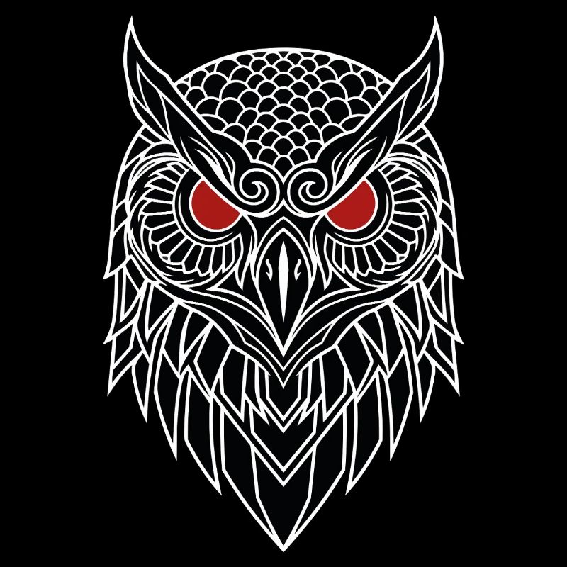 Eagle Owl Red Eye Totem