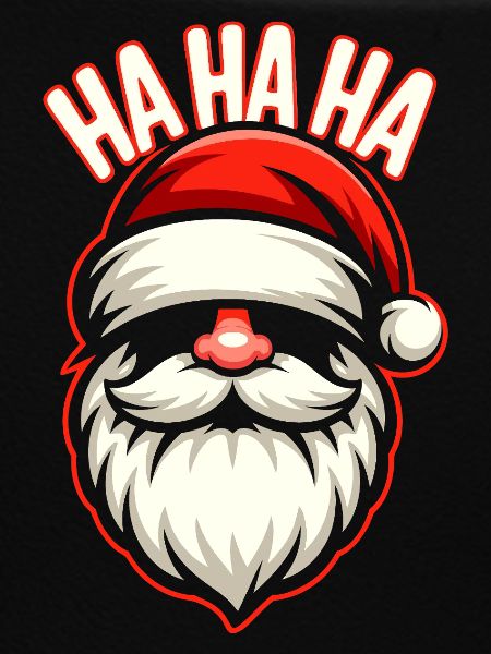 Santa Laugh HAHA Design