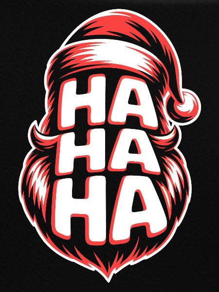 HaHa Santa Lachen Design