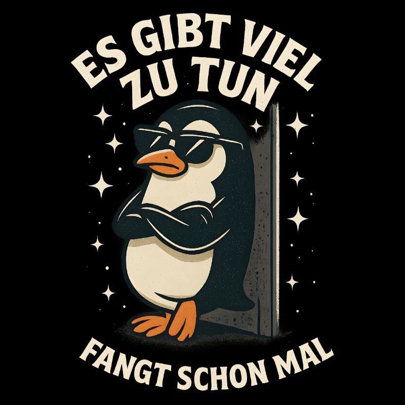 Il y a beaucoup à faire Penguin Funny