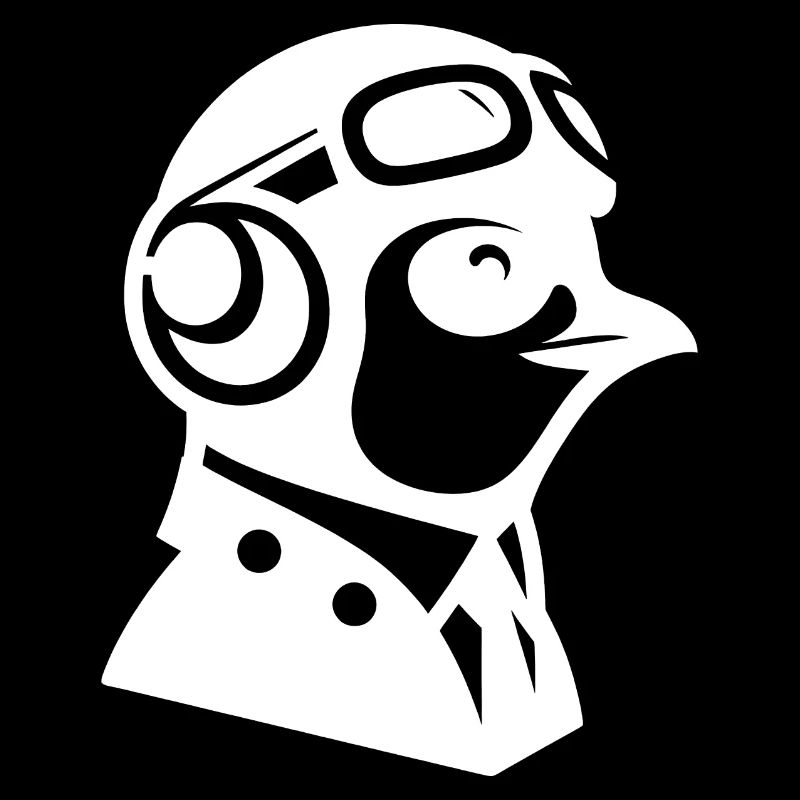 Penguin Pilot Airplane Flying Flight License Stocks