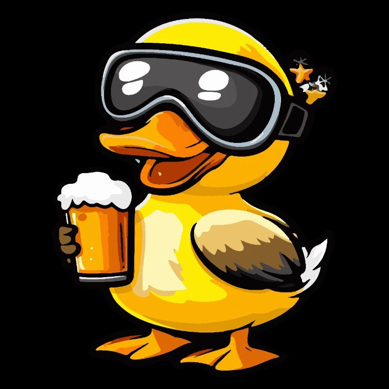 Duck après-ski beer