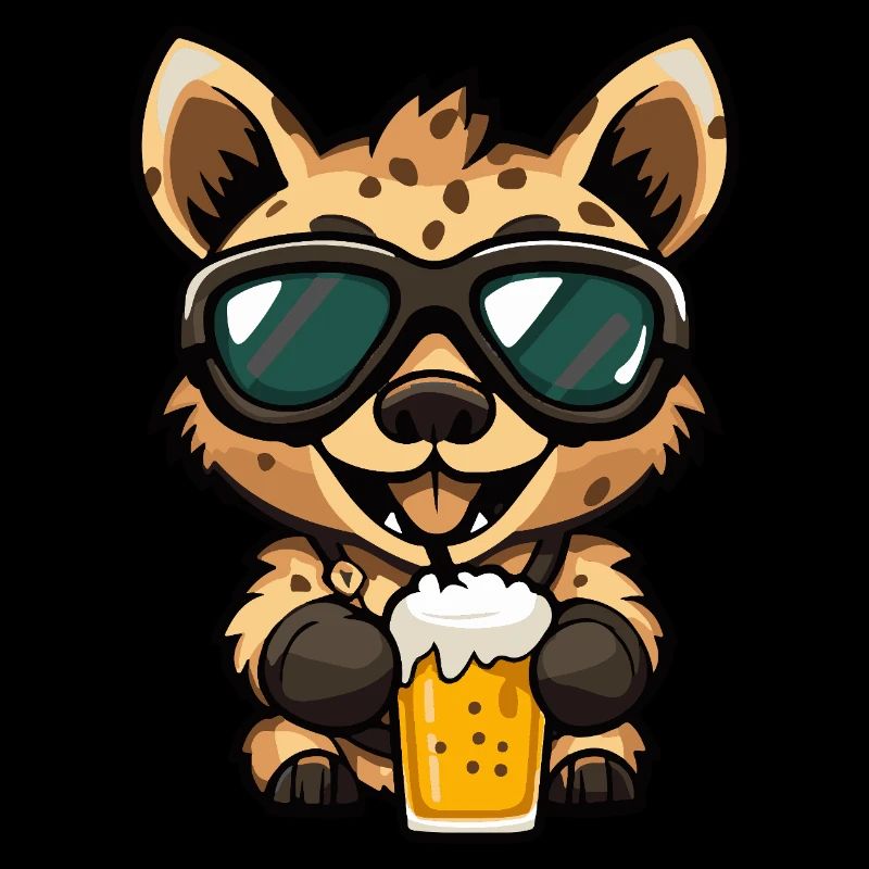 Hyena Après-Ski Bière Bande Dessinée